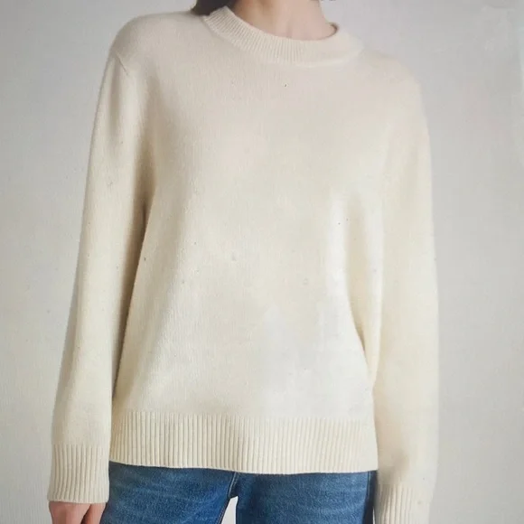 Quince Mongolian Cashmere Oversized Crewneck sweater-small - Picture 7 of 7